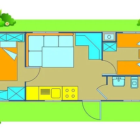 Happy Camp Mobile Homes In Camping Village Rosapineta Rosolina Mare